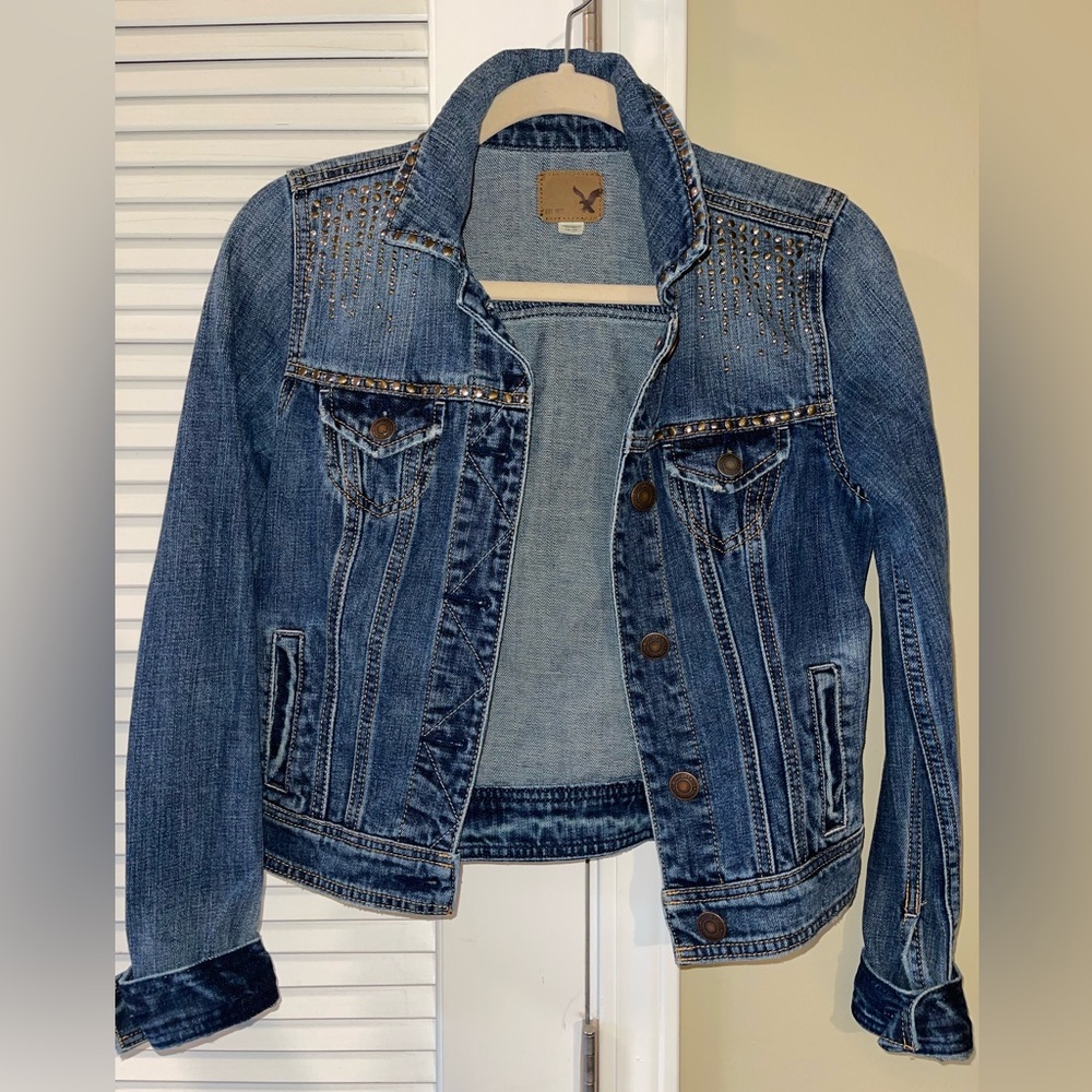 American Eagle Outfitters Blue Denim Jacket